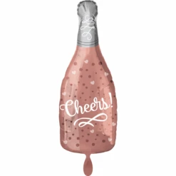 Anagram Ballon Flasche "Cheers"