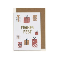 Ava & Yves Glückwunschkarte 'Frohes Fest'