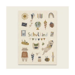 Ava & Yves Postkarte Mit Umschlag 'Schulkind' Schulmotive