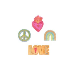 Fabfabstickers Klebesticker Happiness