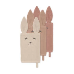 Konges Sløjd Waschlappen 3er Set Bunny