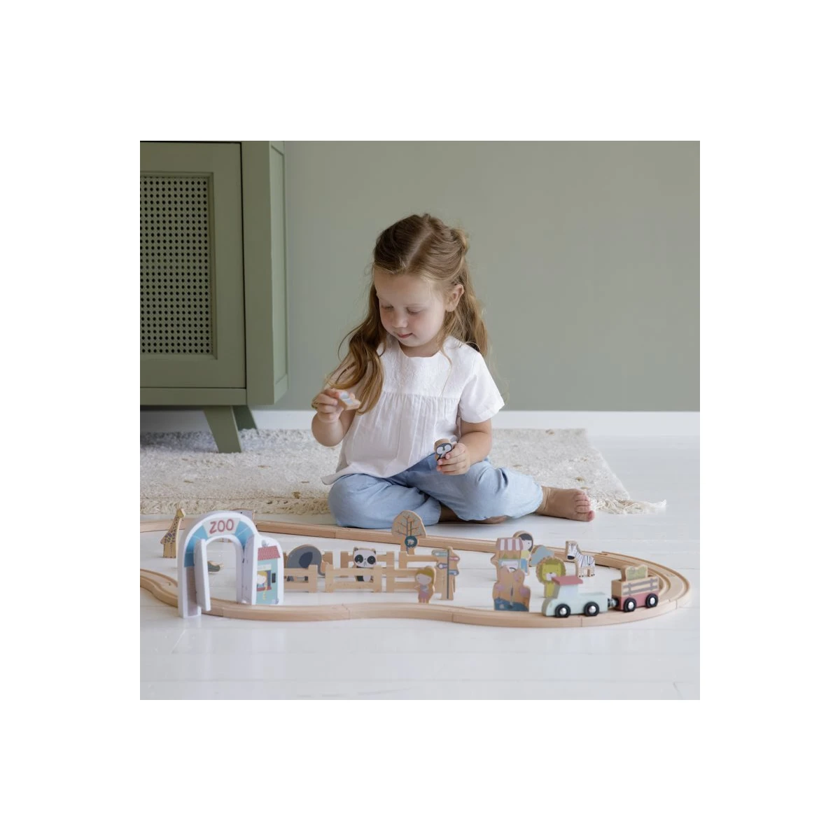 Little Dutch Bauklötze Zoo Aus Holz - Ergänzung Eisenbahn 3 Little Dutch Bauklötze Zoo Aus Holz - Ergänzung Eisenbahn – Bild 3