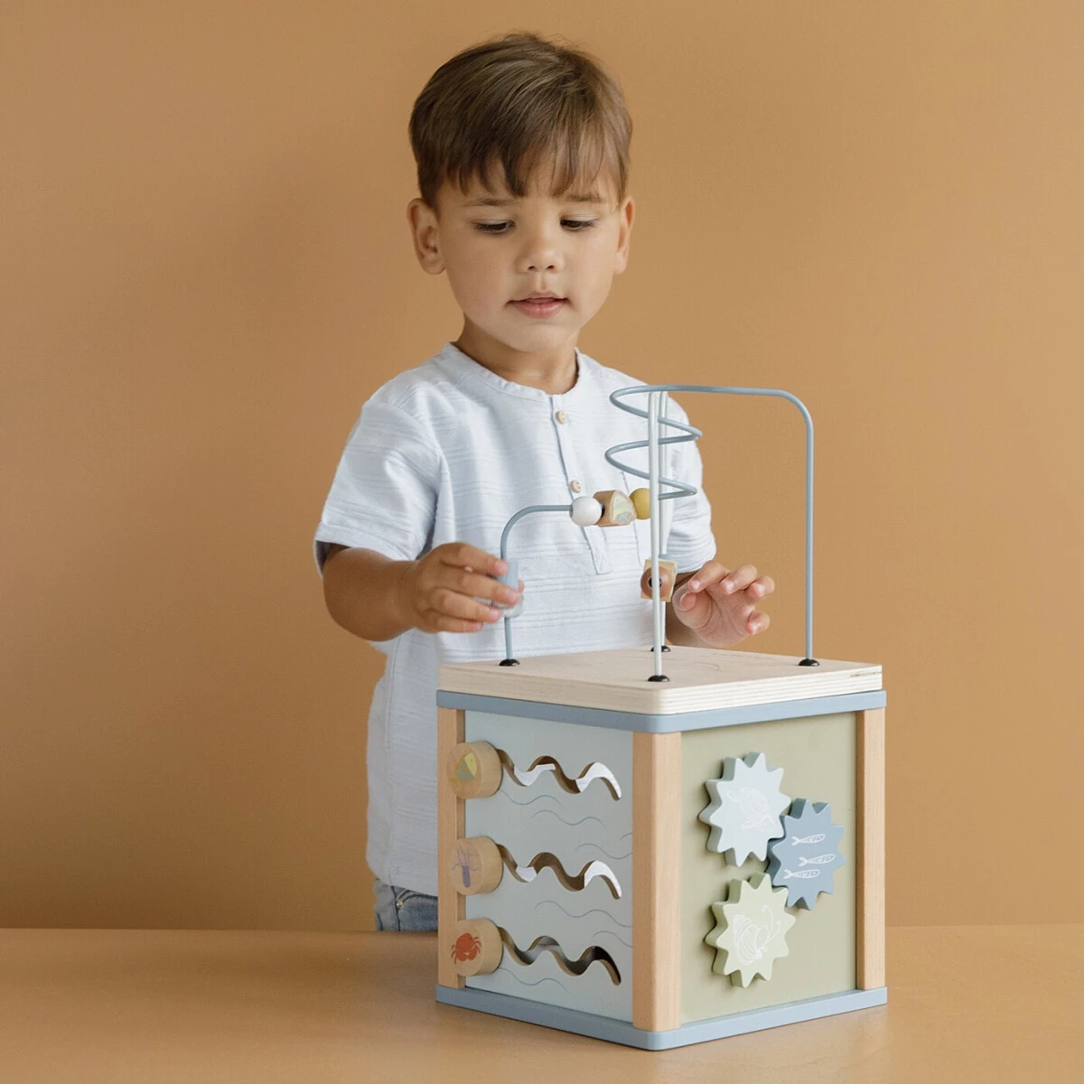 Little Dutch Holz-Motorikwürfel Ocean 2 Little Dutch Holz-Motorikwürfel Ocean – Bild 2