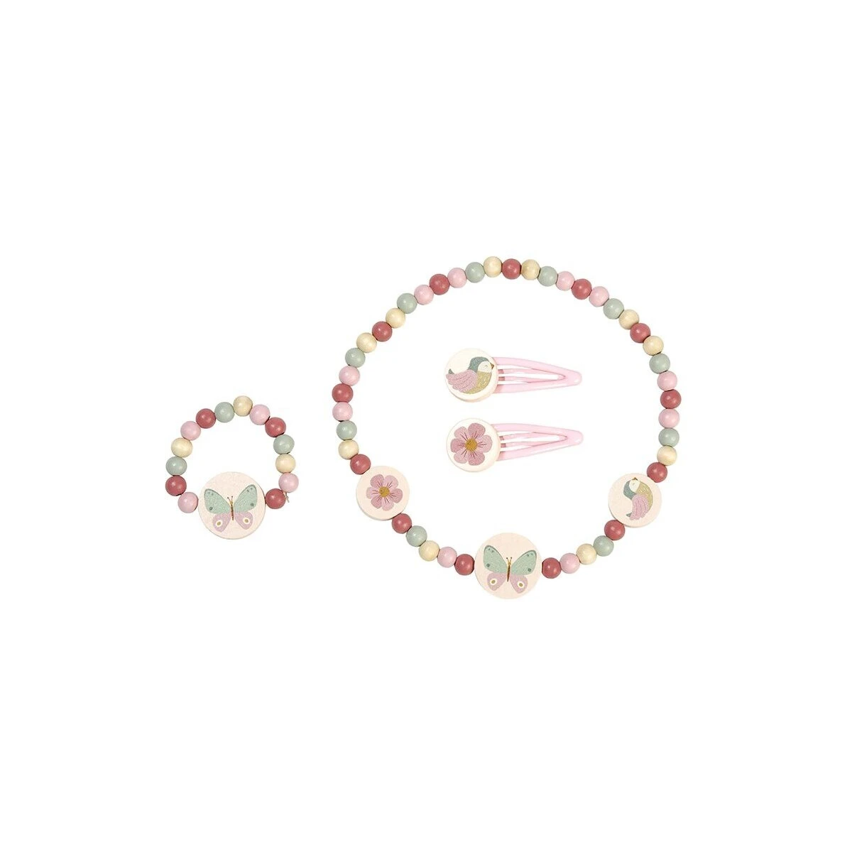 Little Dutch Schmuckset Mit Holzperlen Und Haarclips 4 Little Dutch Schmuckset Mit Holzperlen Und Haarclips – Bild 4