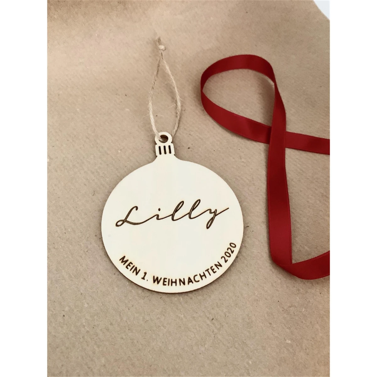 Little Pippa Baumanhänger 'Christbaumkugel' Personalisiert 2 Little Pippa Baumanhänger 'Christbaumkugel' Personalisiert – Bild 2