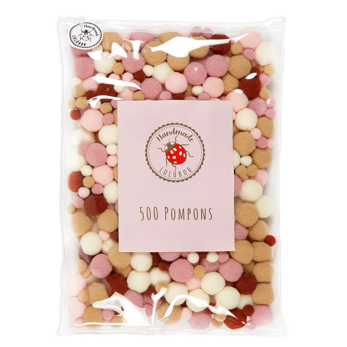 Lulubug Pompons 500 Stück Boho 2 Lulubug Pompons 500 Stück Boho – Bild 2