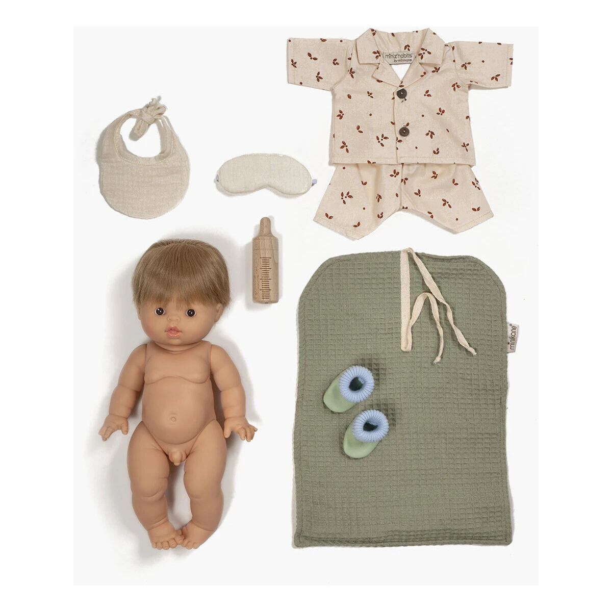 Minikane Babypuppe Achille 34cm Mit Zubehörkoffer "Daily Boy" 2 Minikane Babypuppe Achille 34cm Mit Zubehörkoffer "Daily Boy" – Bild 2