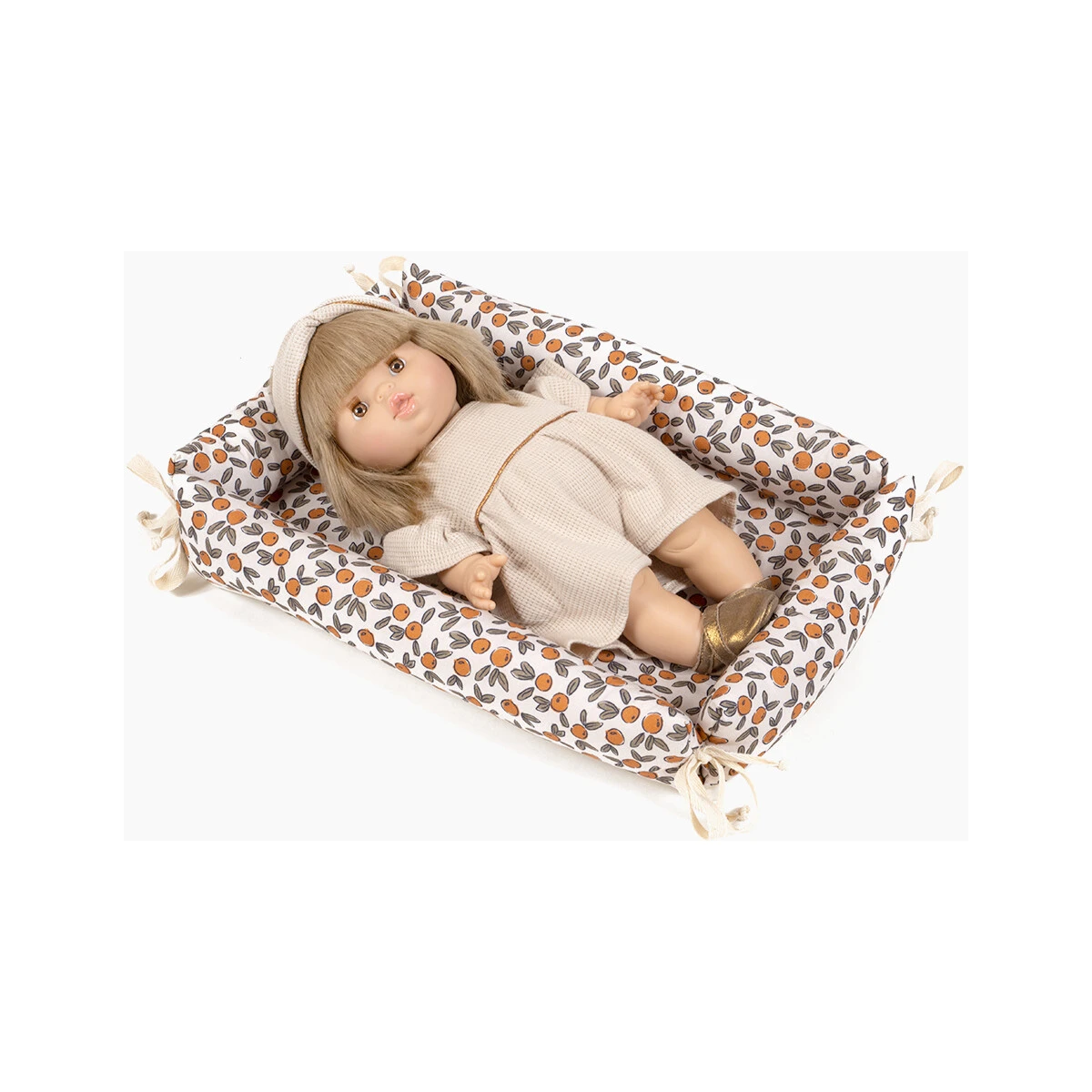 Minikane Wickelunterlage Für Puppen Aus Baumwolle Fleurs D’oranger 1 Minikane Wickelunterlage Für Puppen Aus Baumwolle Fleurs D’oranger